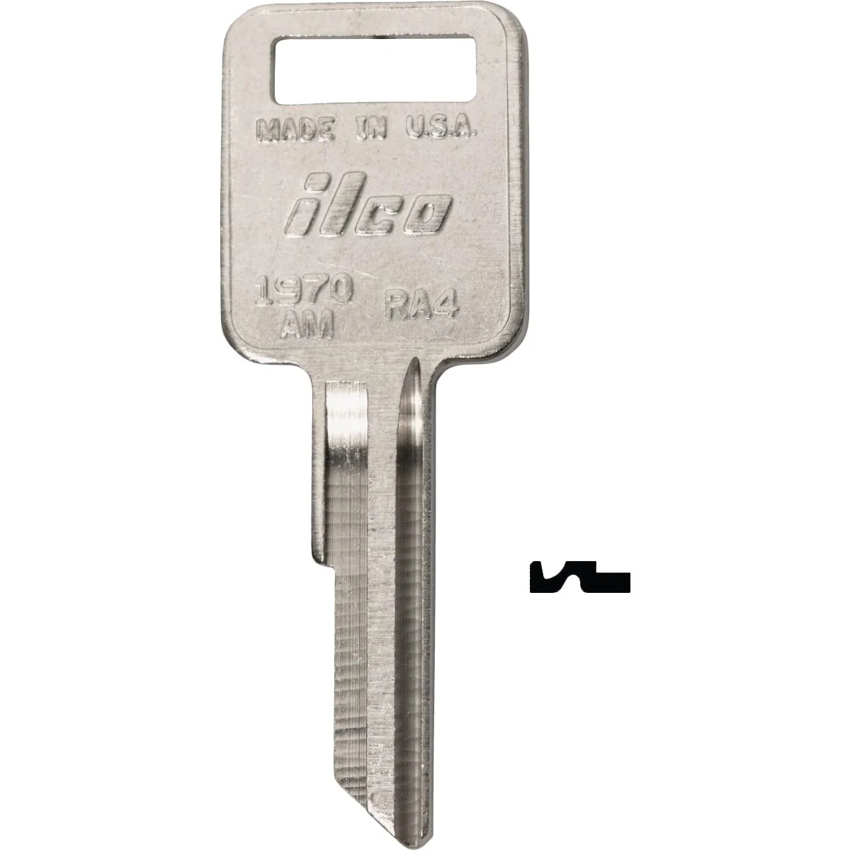 Original ILCO AMC Nickel Plated Automotive Key RA4 10-Pack Reliable