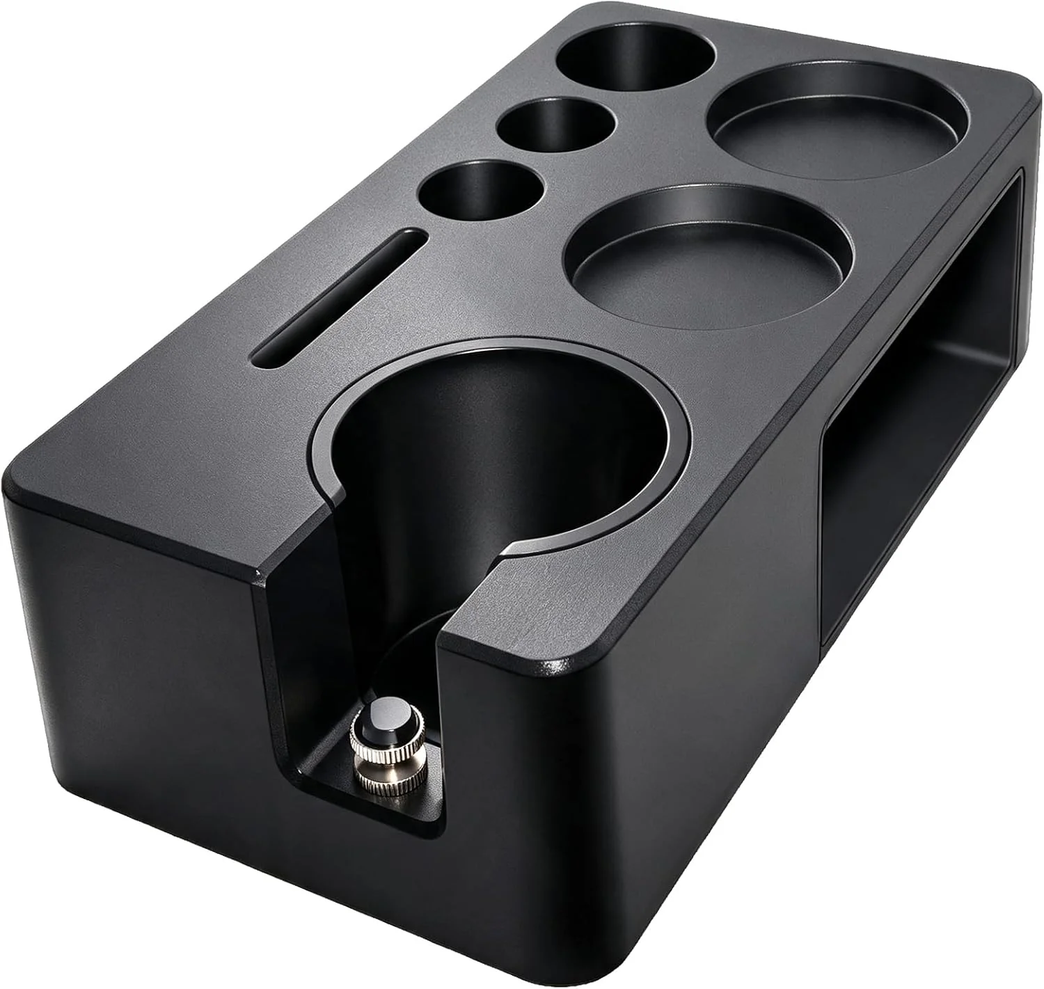 Top-Quality Upgraded Espresso Tamping Station Espresso Accessories Organizer Multi-Functional Coffee Accessories Tamper Station Espresso Station Fit For Standard Portafilter Black 51-58mm Expertly Made