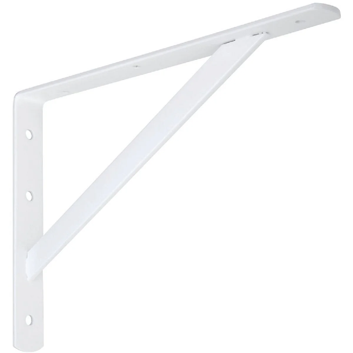 Long-Lasting National 111 12 In. White Steel Super Strength Shelf Bracket Organic