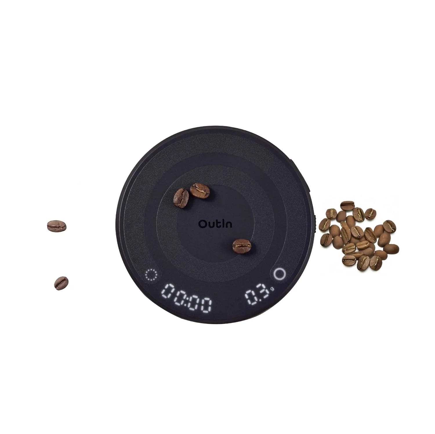 High-Quality OutIn Claro Portable Coffee Scale Espresso Scale 2kg 0.1g Accurate Measurement Pour Over Coffee Scale Multiple Modes Timer Function Rechargeable Responsible