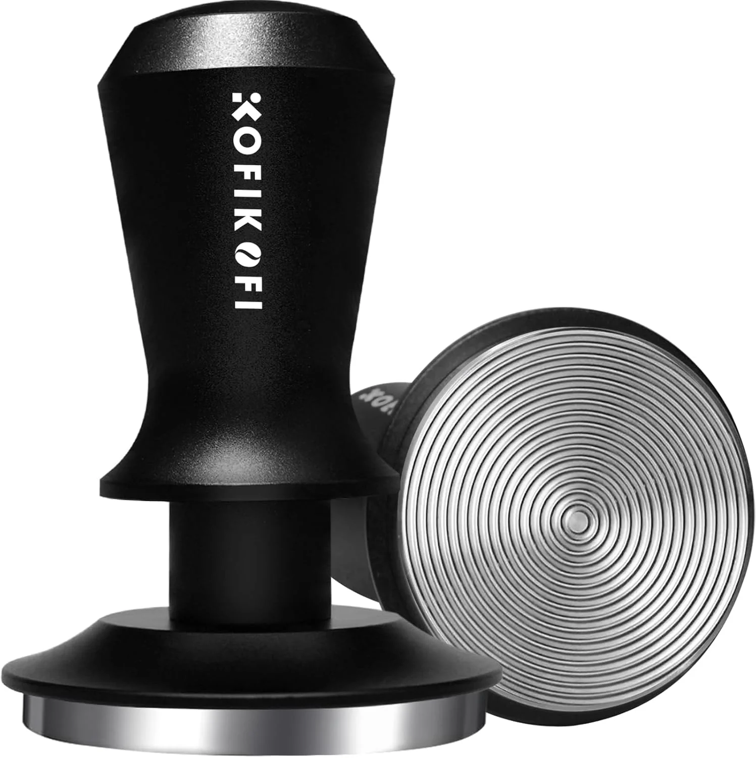 Advanced 51mm Espresso Tamper Coffee Tamper with 30lbs Spring Loaded Barista Espresso Coffee Tamper with Stainless Steel Ripple Base and Aluminum Handle Relaxed