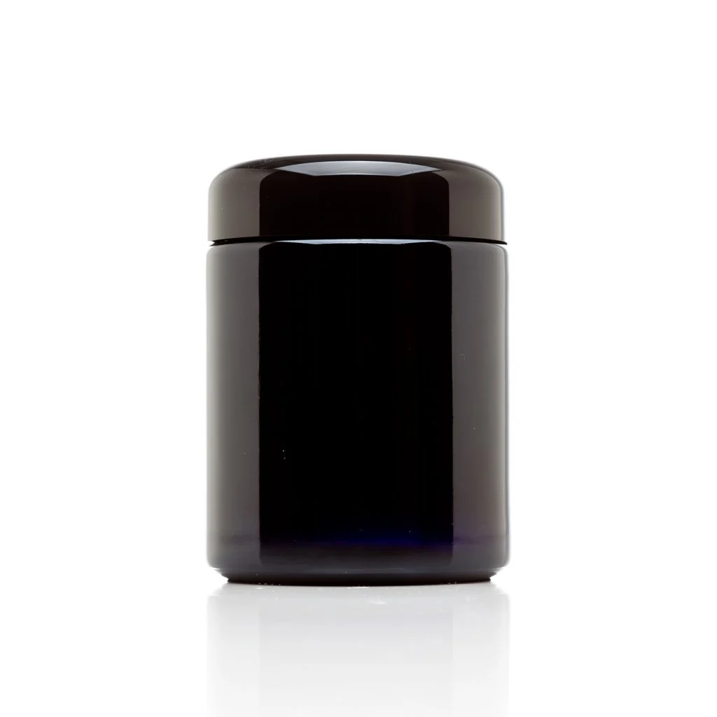 High-Quality Infinity Jars 250 ml 8.3 fl oz Tall Black Ultraviolet Refillable Empty Glass Screw Top Jar Elite