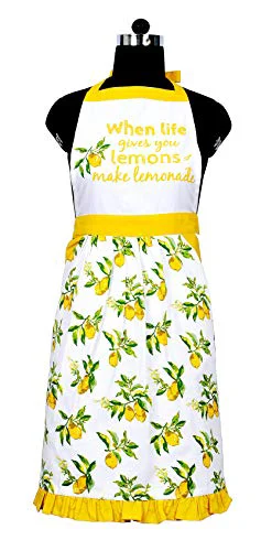 Prestigious Kitchen Apron for Women with Pockets Cotton Printed Aprons for Baking Sophisticated