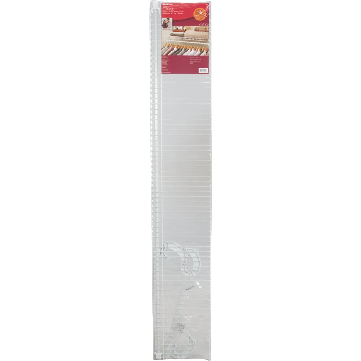 Exclusive ClosetMaid SuperSlide 6 Ft. W. x 12 In. D. Ventilated Shelf Kit with Bar Elite