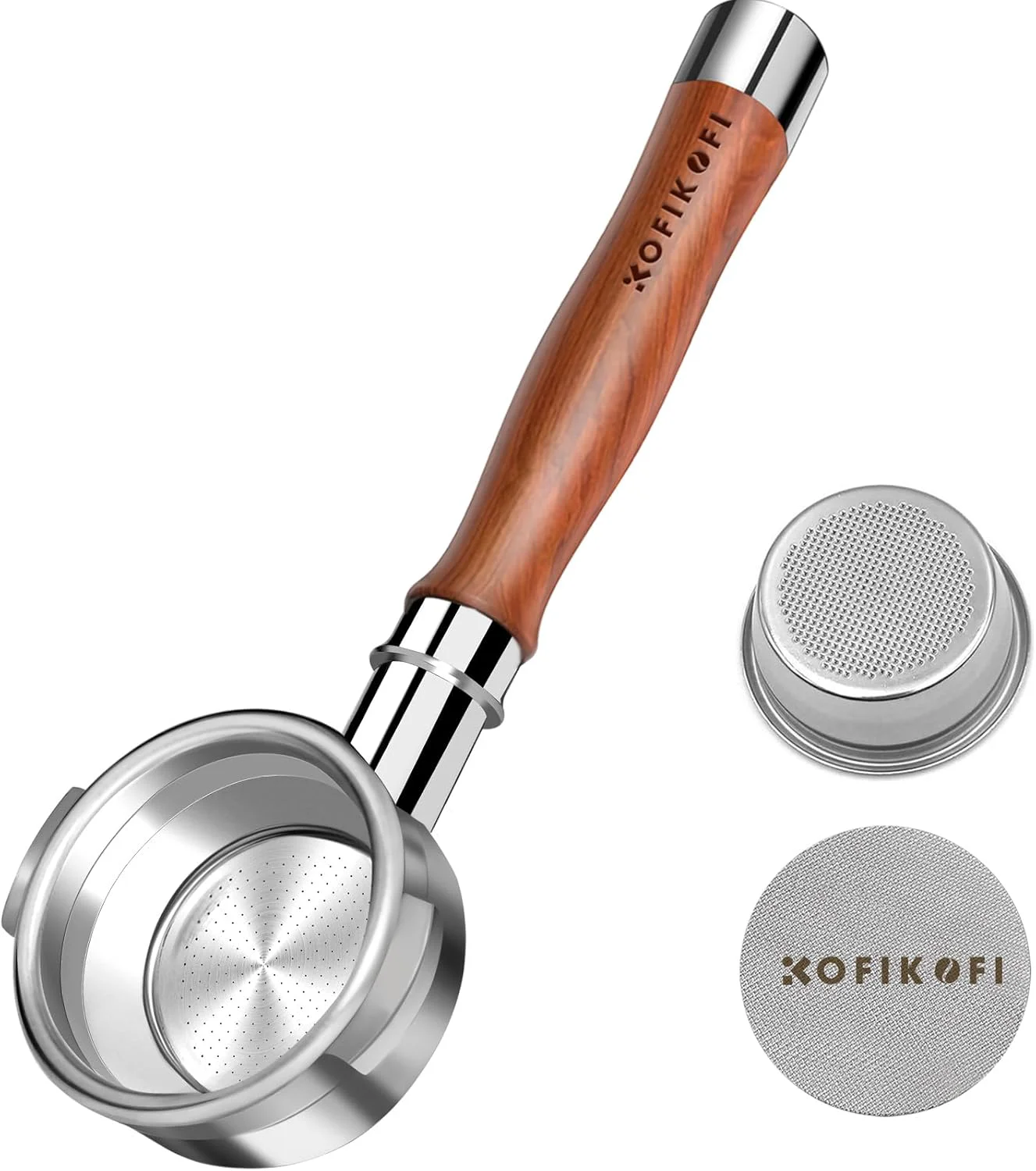 Solid Bottomless Portafilter 58mm Fit Breville 2 Ears Slim Naked Portafilter Fits Breville Espresso Machines BES900XL BES920XL BES980XL Eco-Friendly