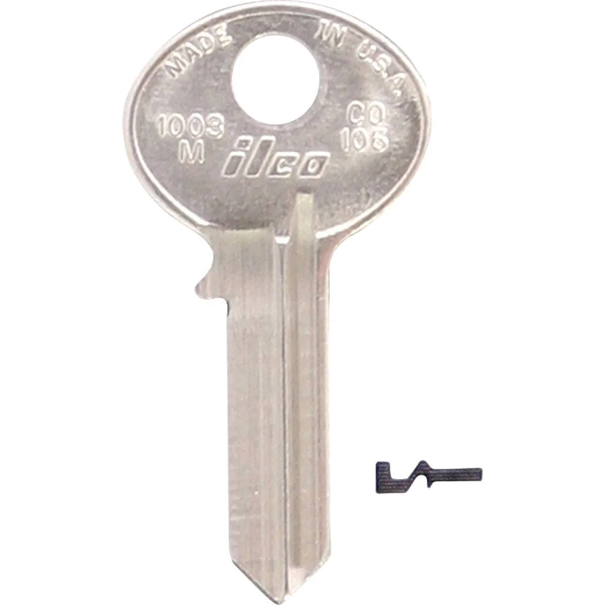 Green ILCO Corbin Nickel Plated Mailbox Key 10-Pack Soft