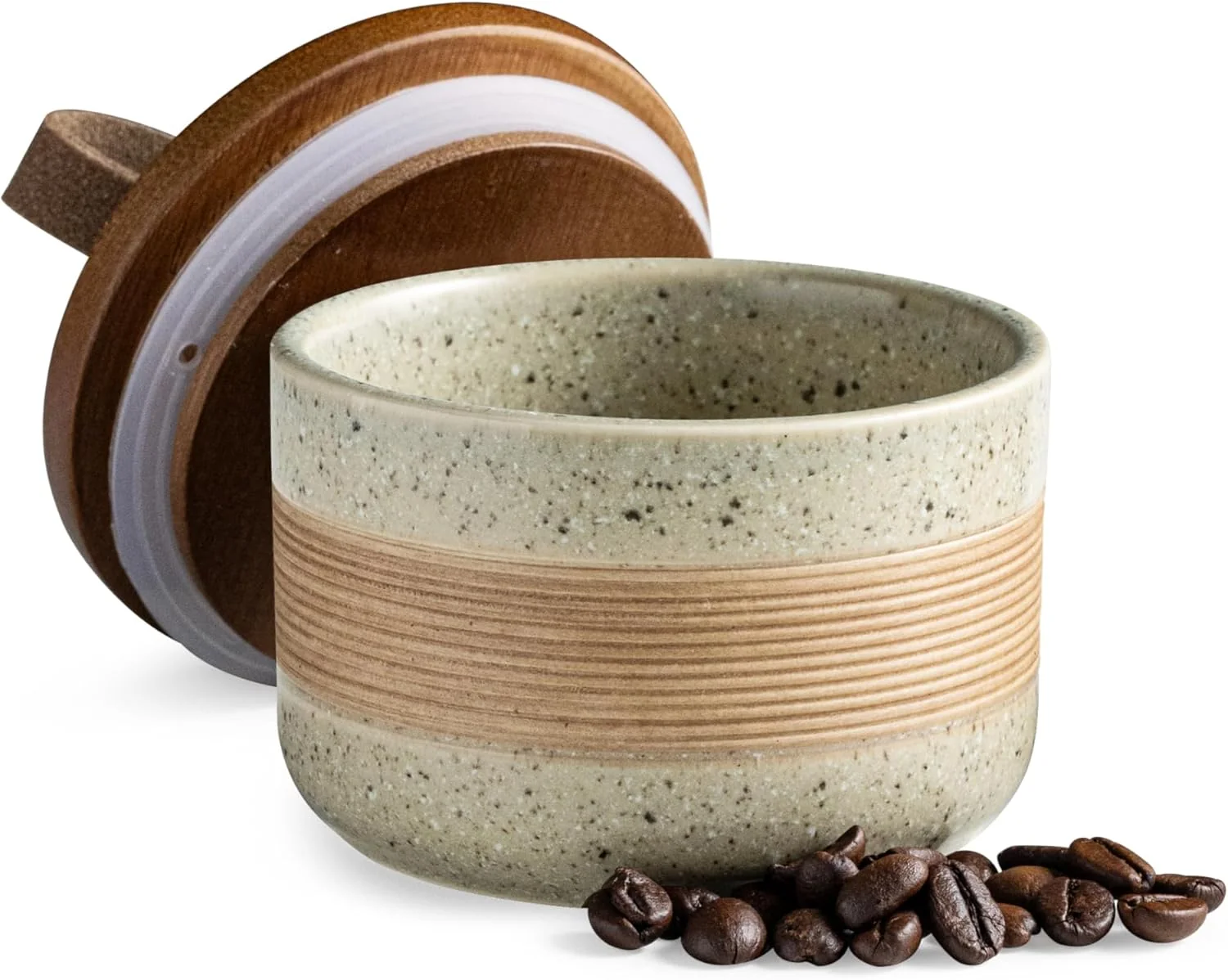 Healthy Small Ceramic Jar with Lid Coffee Canister Coffee Container Kitchen Food Storage Jars for Spice Sugar Tea Bag Outstanding