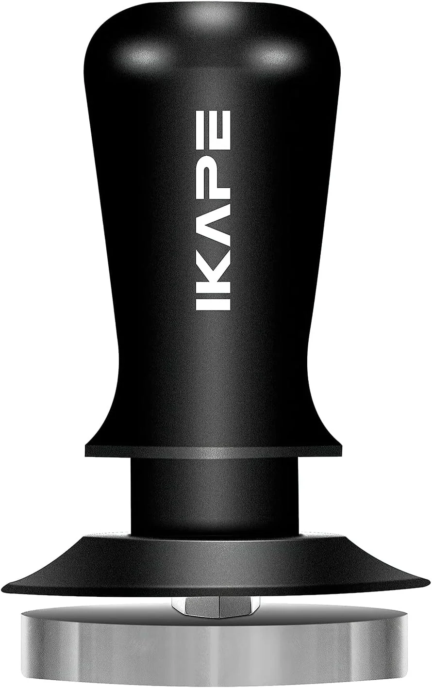 Green Ikape 58.35mm Espresso Tamper Premium Barista Coffee Tamper with Calibrated Spring Loaded Smooth