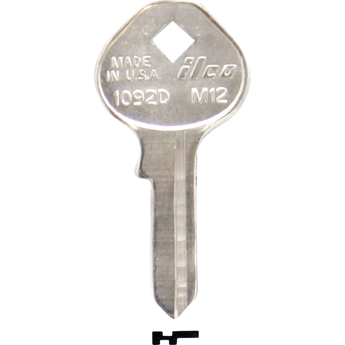Clean ILCO Master Nickel Plated Padlock Key M12 10-Pack Environmentally Friendly