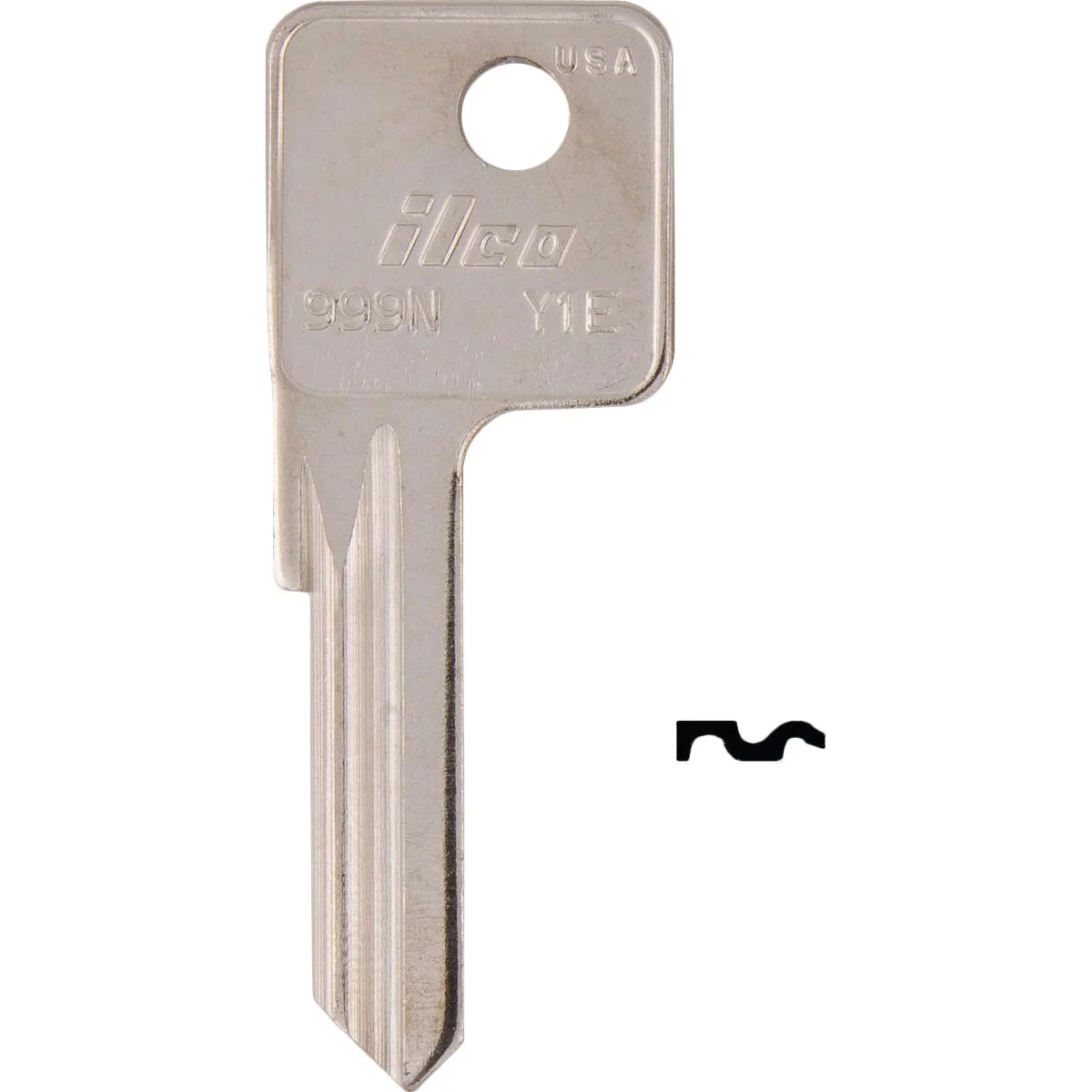 Premium ILCO Yale Nickel Plated House Key Y1E 10-Pack Next-Generation
