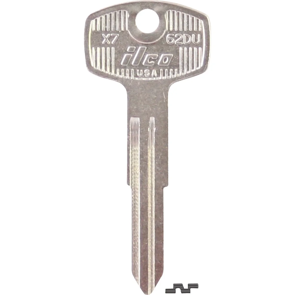 Refined ILCO DATSUN Nickel Plated Automotive Key 62DU 10-Pack Consistent