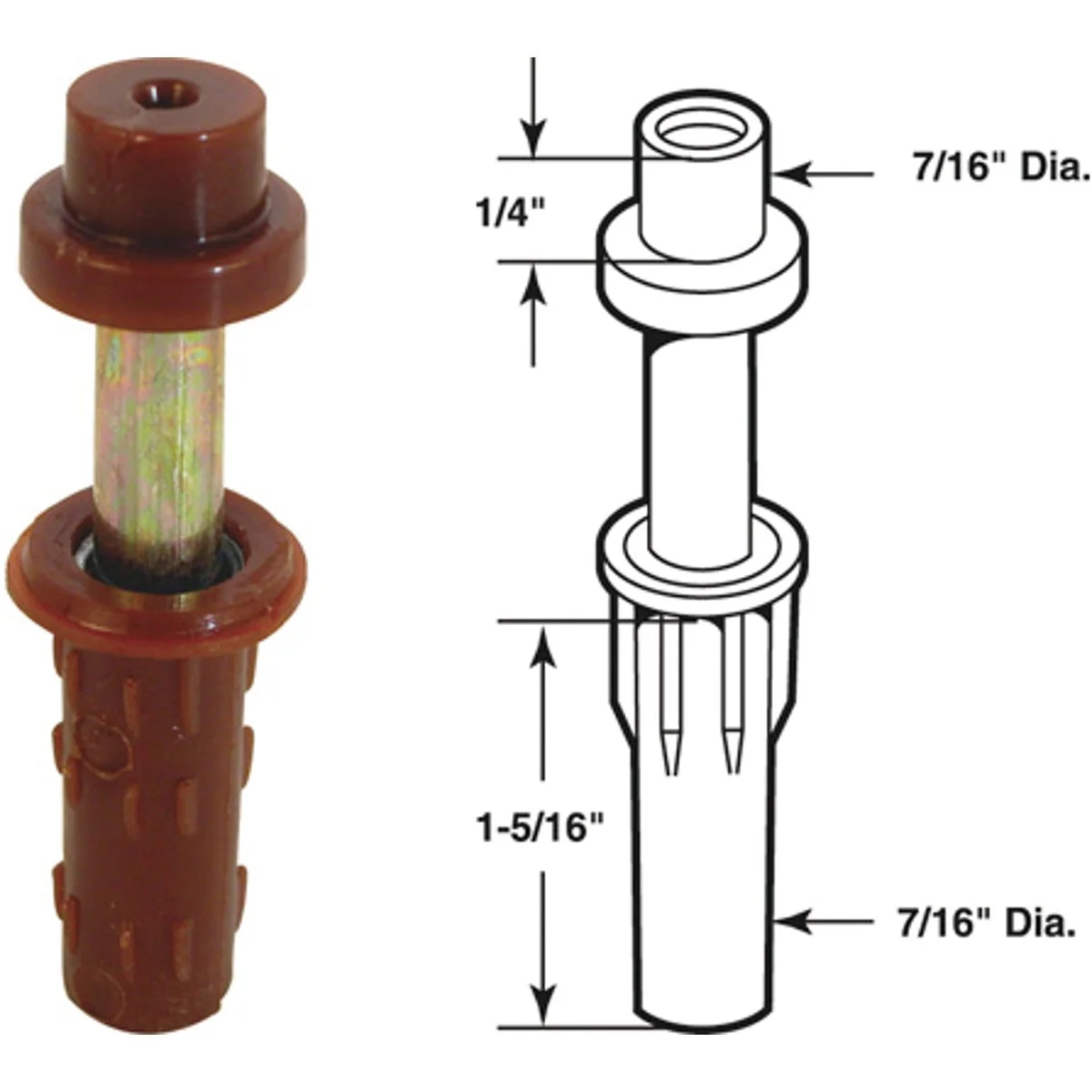 Fine Crafted Prime-Line Bifold Door Top Mount Pivot Guide 2 Count Healthy