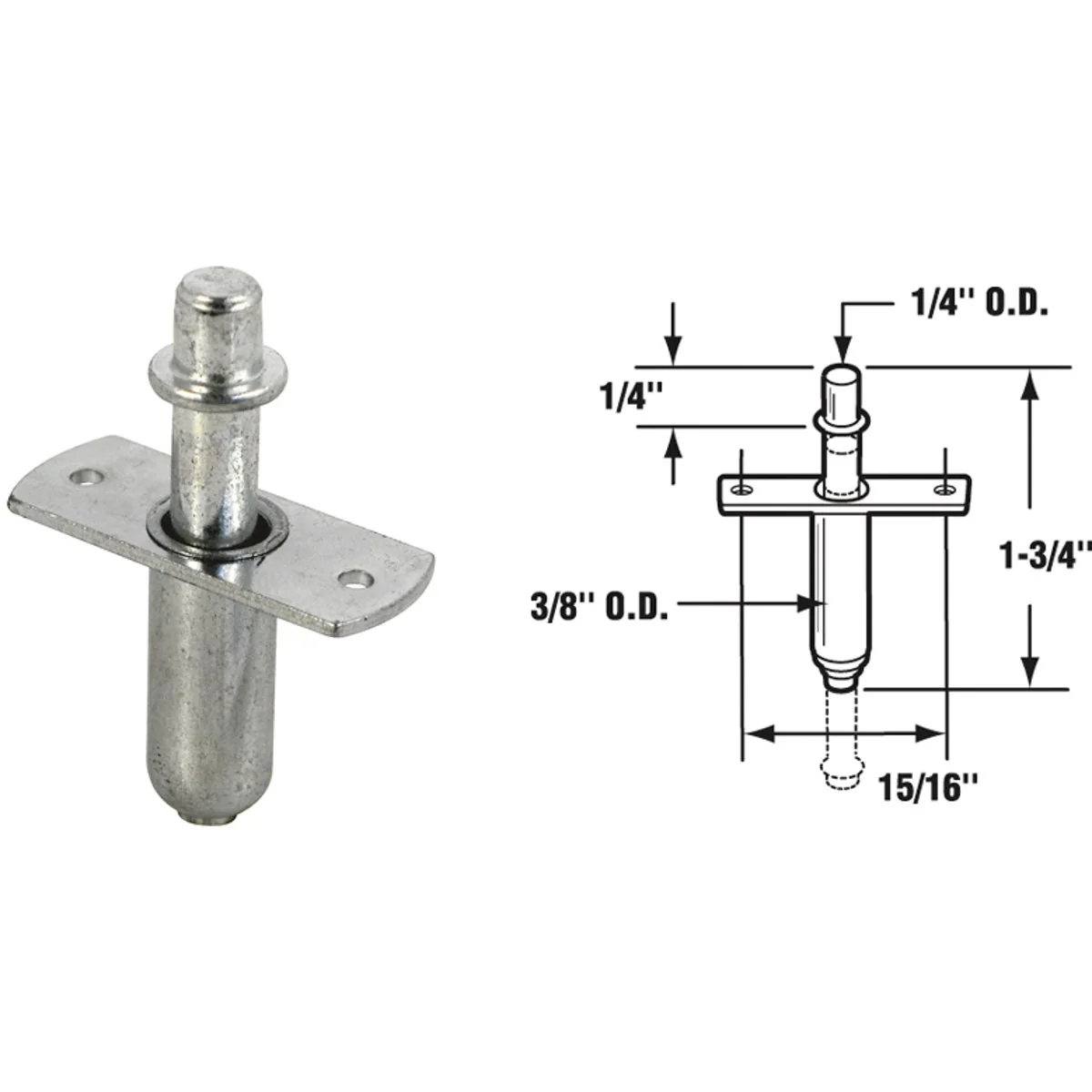 Proven Prime-Line Steel Nail-Down Bifold Door Top Pivot 2 Count Long-Lasting