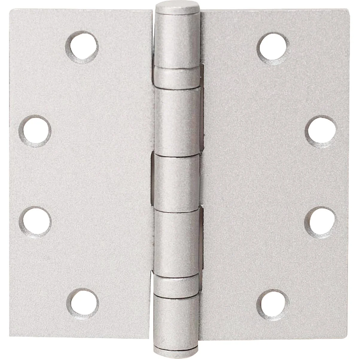 Smart Tell 4-1 2 In. Square Satin Chrome Commercial Plain Bearing Door Hinge 3-Pack Premium Material