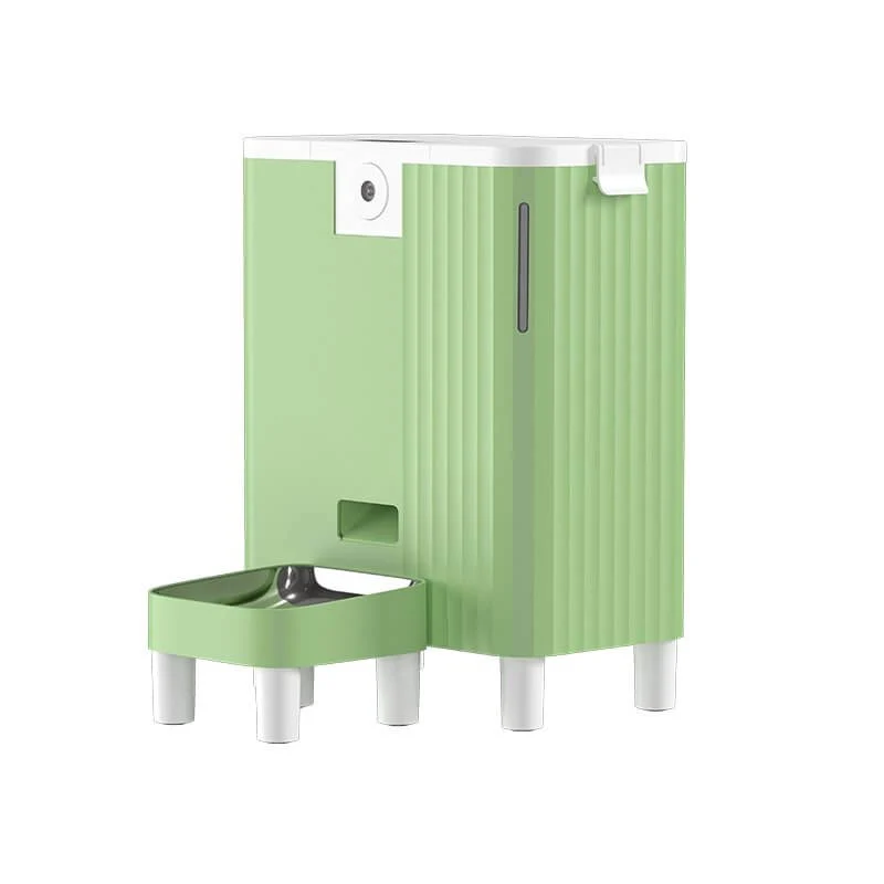 Powerful Supplier Smart Automatic High Feet Double Basin Stainless Steel Pet Feeder Specialty