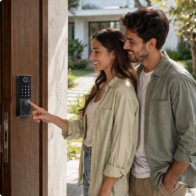 Carefully Designed Smart Door Lock T200 PIN Fingerprint Premium