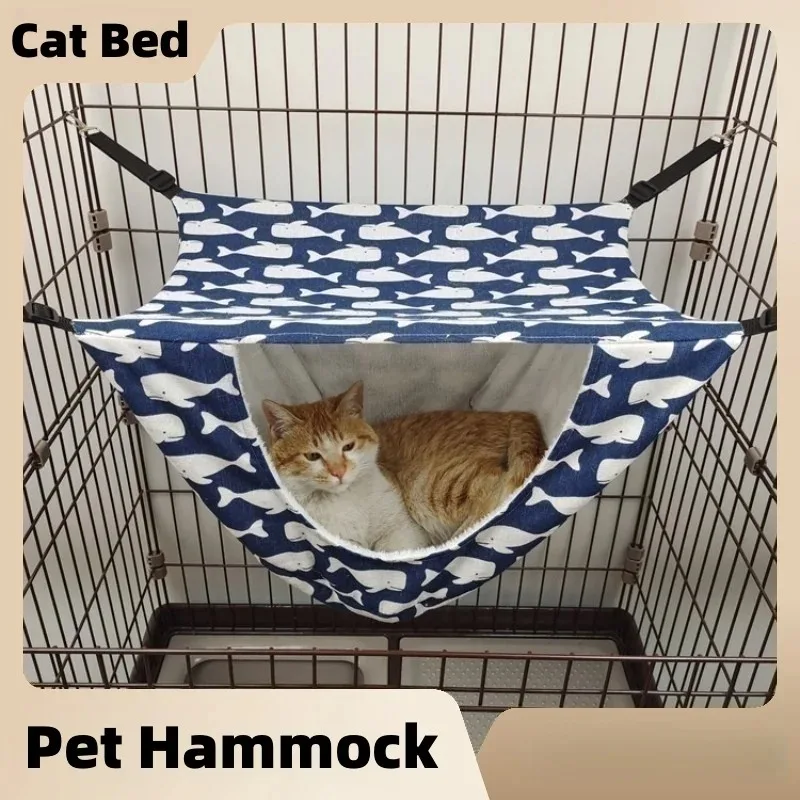 High-Performance Cat Hammock Bed – Hanging Summer Cage Accessory Environmentally Friendly