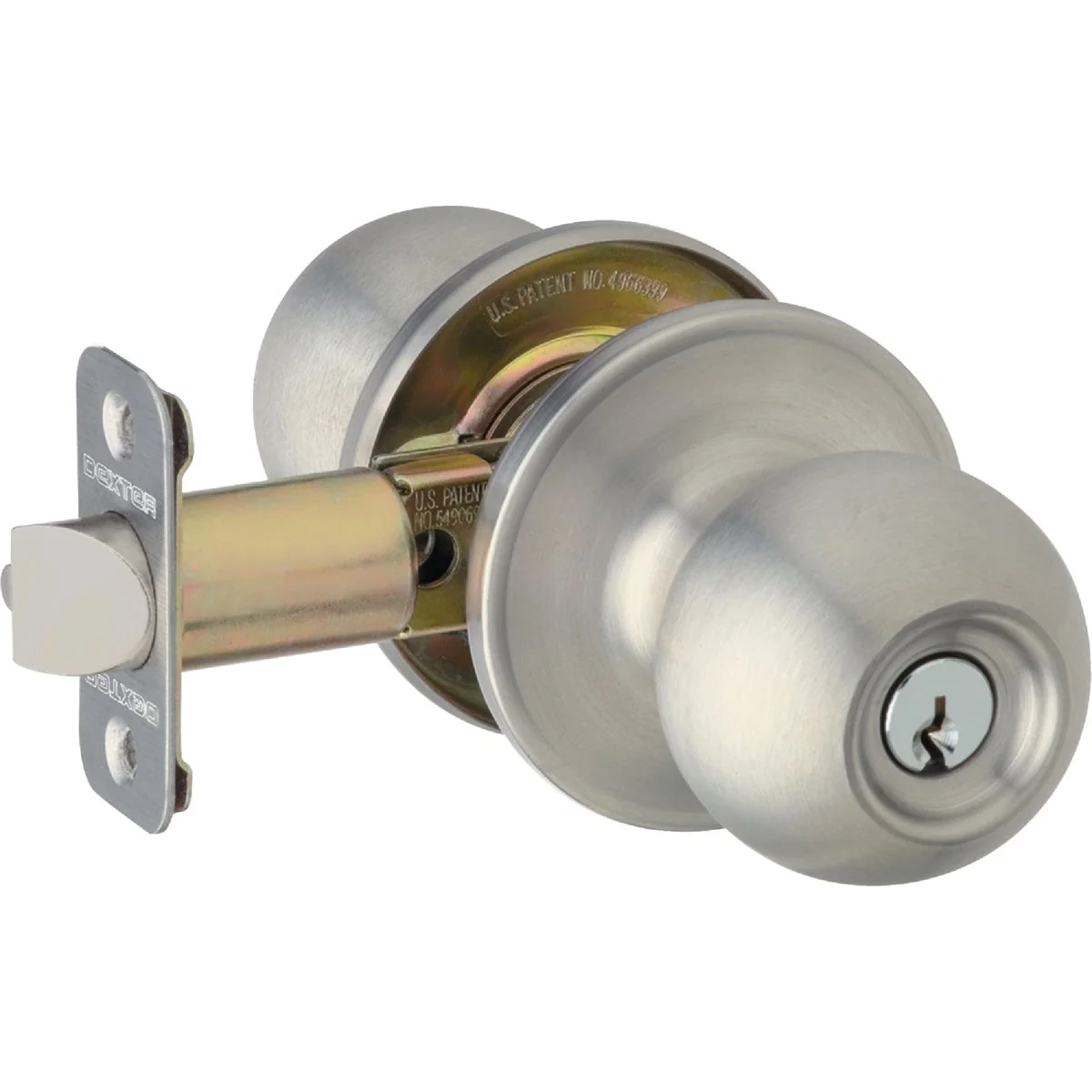 Versatile Dexter Satin Nickel Entry Door Knob Elegant
