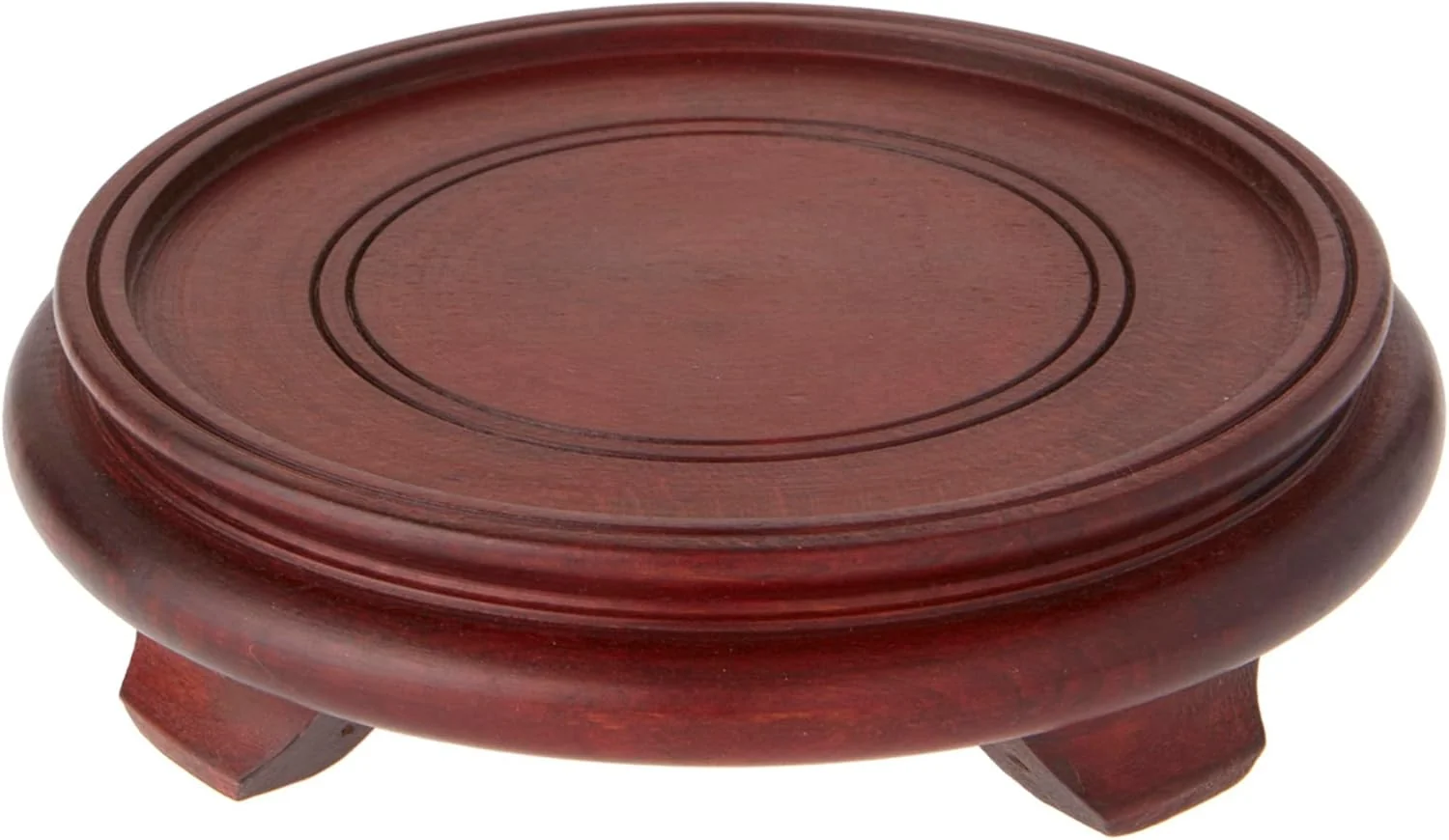 Classic Bard’s Dark Wood Decorative Base 1.875 H x 7.5 W x 7.5 D 6 Display Diameter Verified