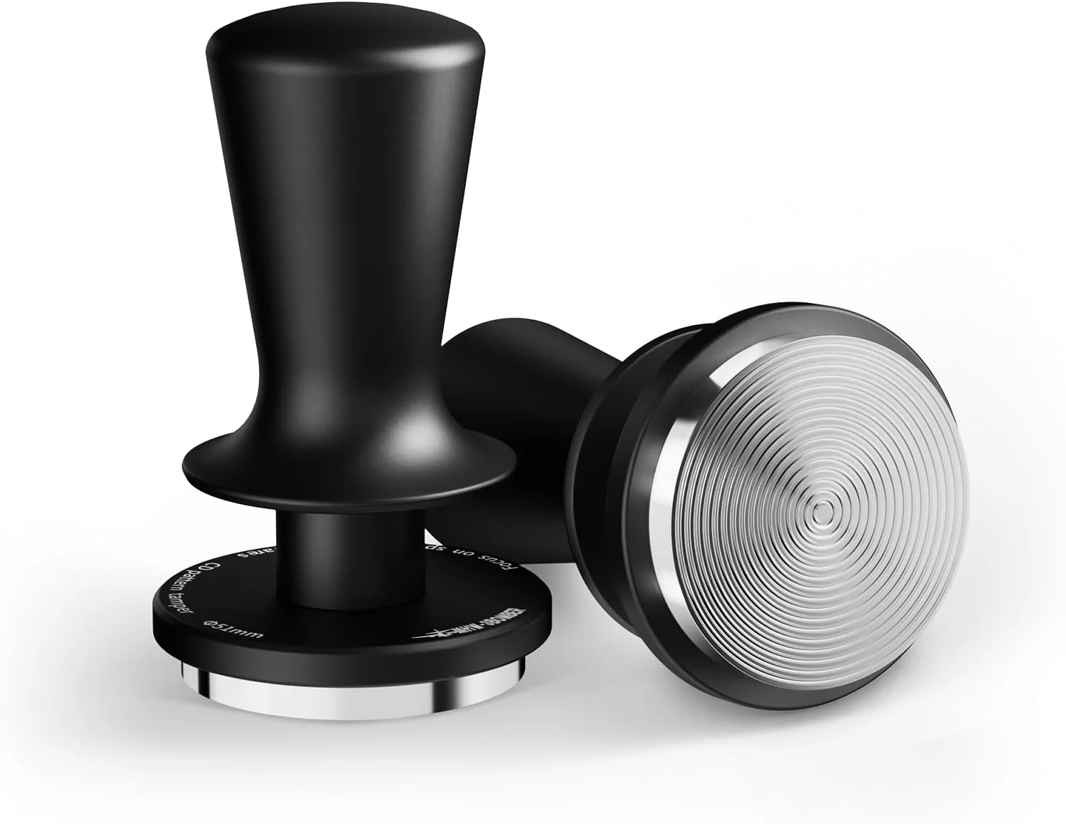 Trendy MHW-3BOMBER 51mm Coffee Tamper Espresso Daul Spring Loaded Tamper with Ripple Base Coffee Hand Tampers fit 51mm Portafilter Official