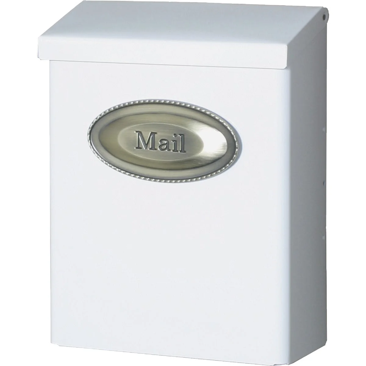 High-Performance Gibraltar White Designer Vertical Wall Mount Mailbox Easy-to-Use