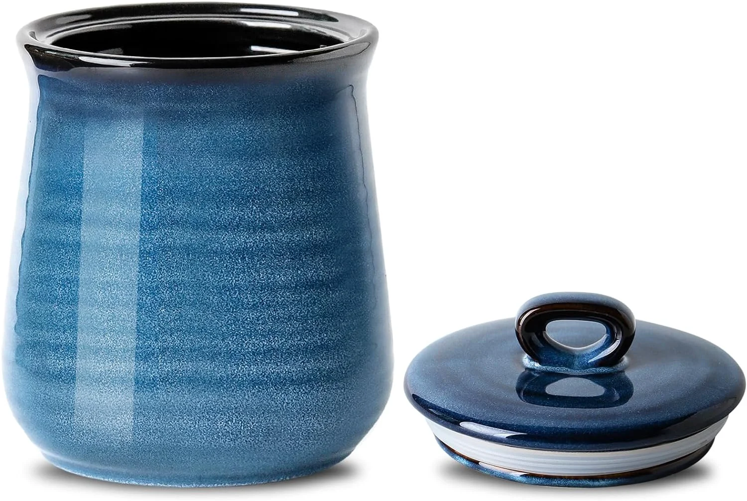 Sophisticated Hasense Ceramic Coffee Container with Airtight Lid Candy Canister for Countertop 80 FL OZ Large Food Storage Jar for Sugar Tea Flour Spice Salt Comfortable