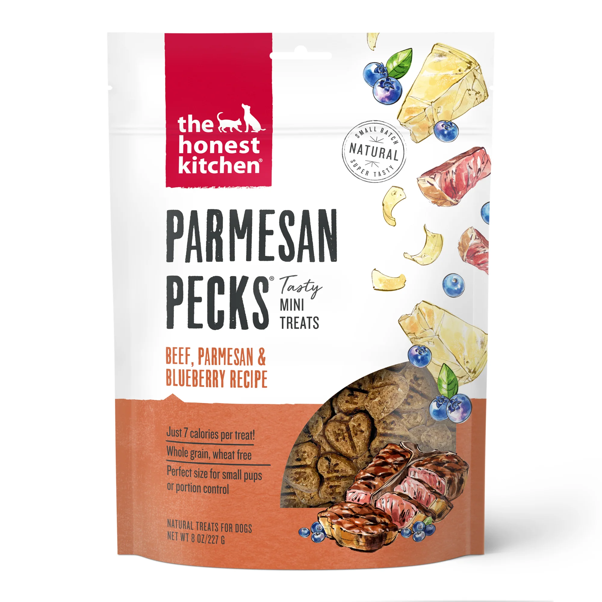 Elegant The Honest Kitchen Dog Treat Parmesan Pecks Beef Blueberry Proven