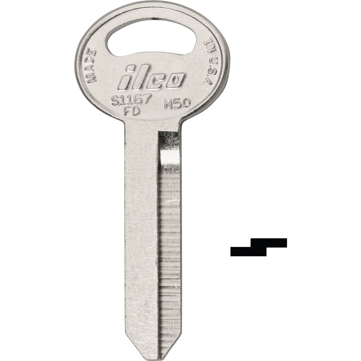 Convenient ILCO Ford Nickel Plated Automotive Key H50 10-Pack Healthy