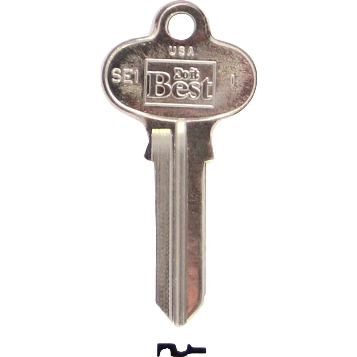 Dependable Do it Segal Nickel Plated House Key SE1 10-Pack Green