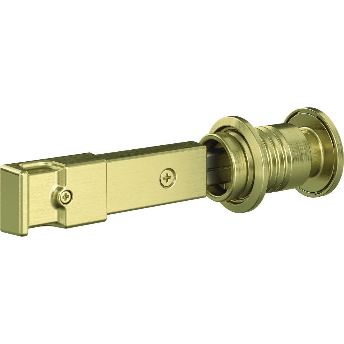 Fine Crafted National V1045 Brushed Gold Barn Door Lock Smooth