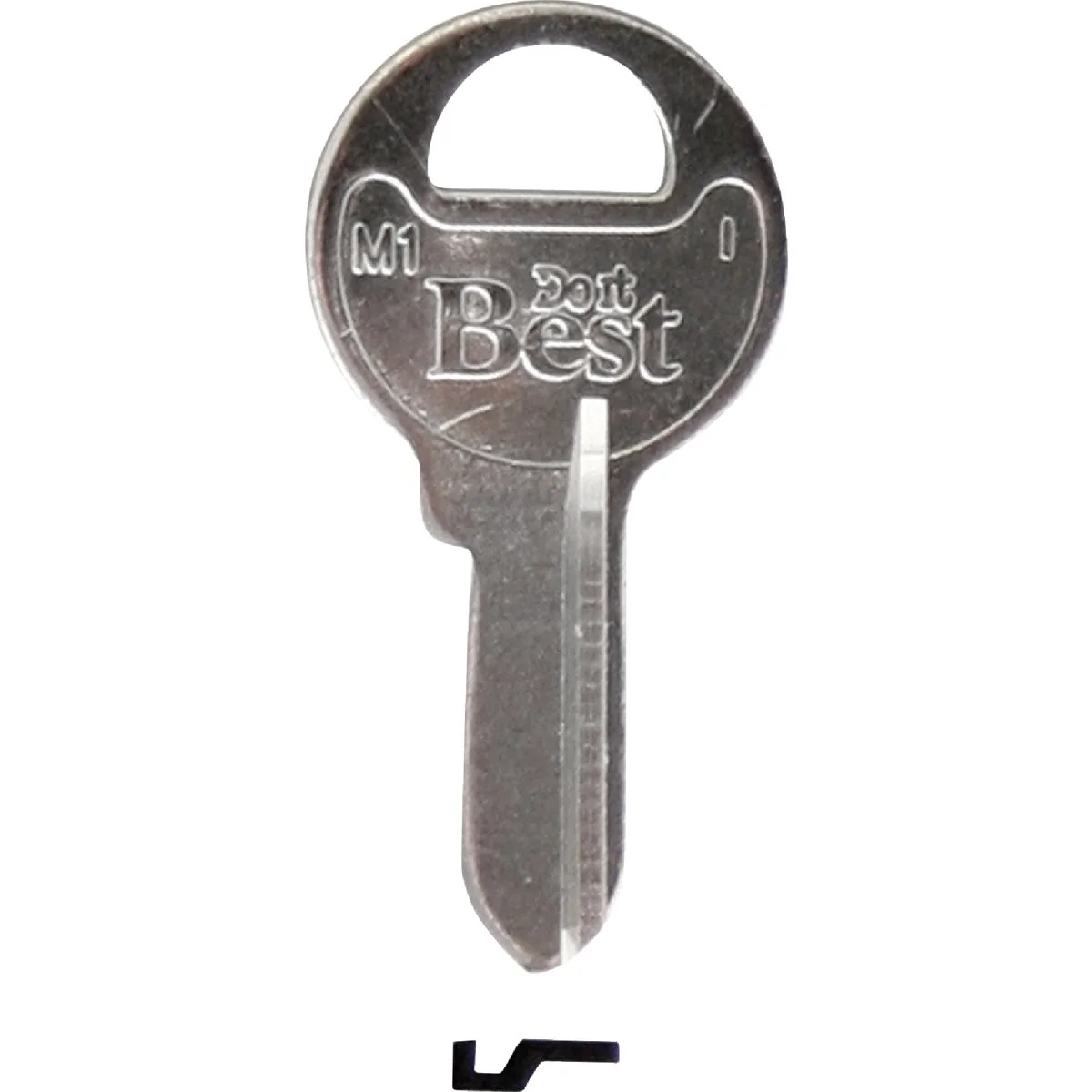 Advanced Do it Master Nickel Plated Padlock Key M1 10-Pack Breathable