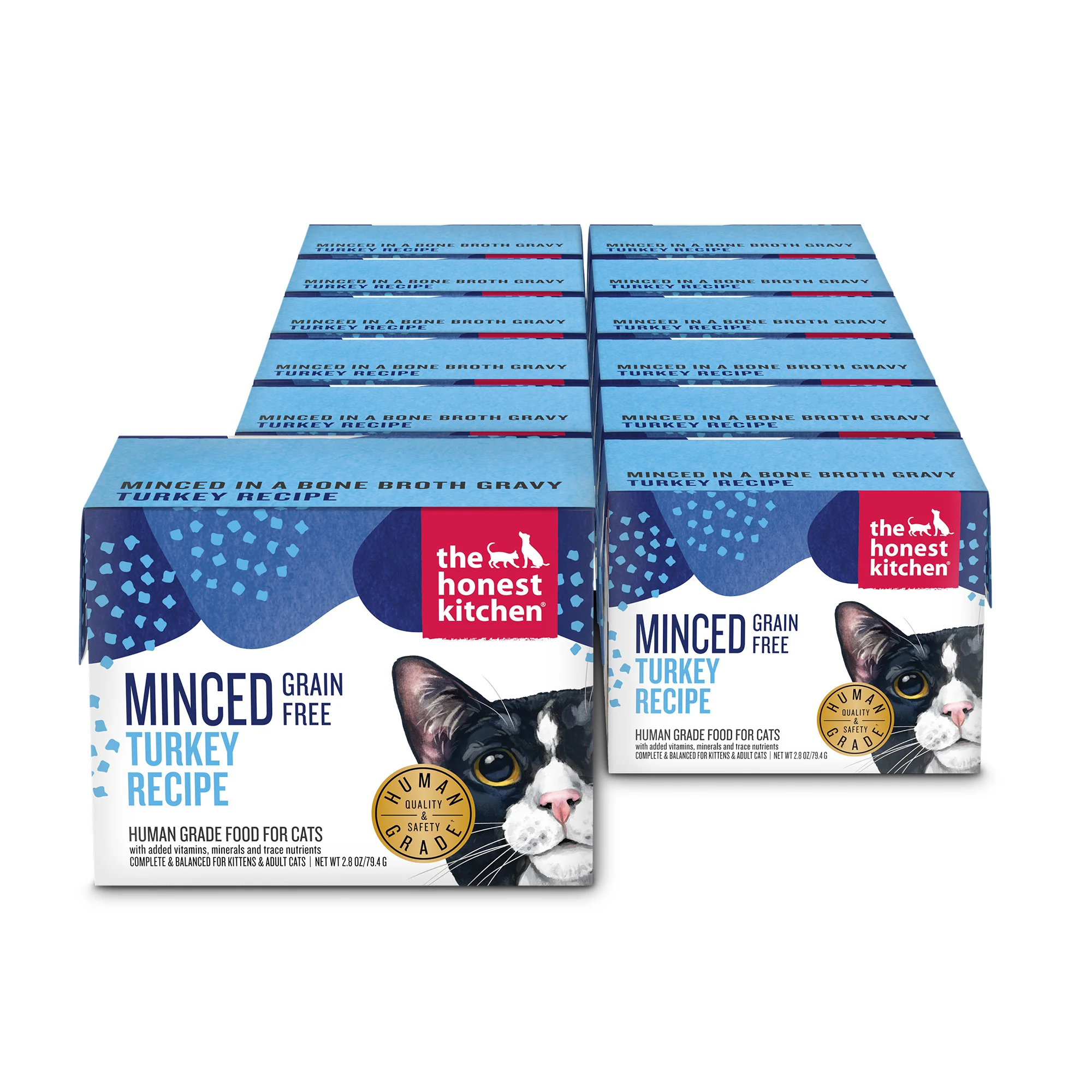 Safe The Honest Kitchen Minced Wet Cat Food Turkey in Bone Broth Gravy Powerful