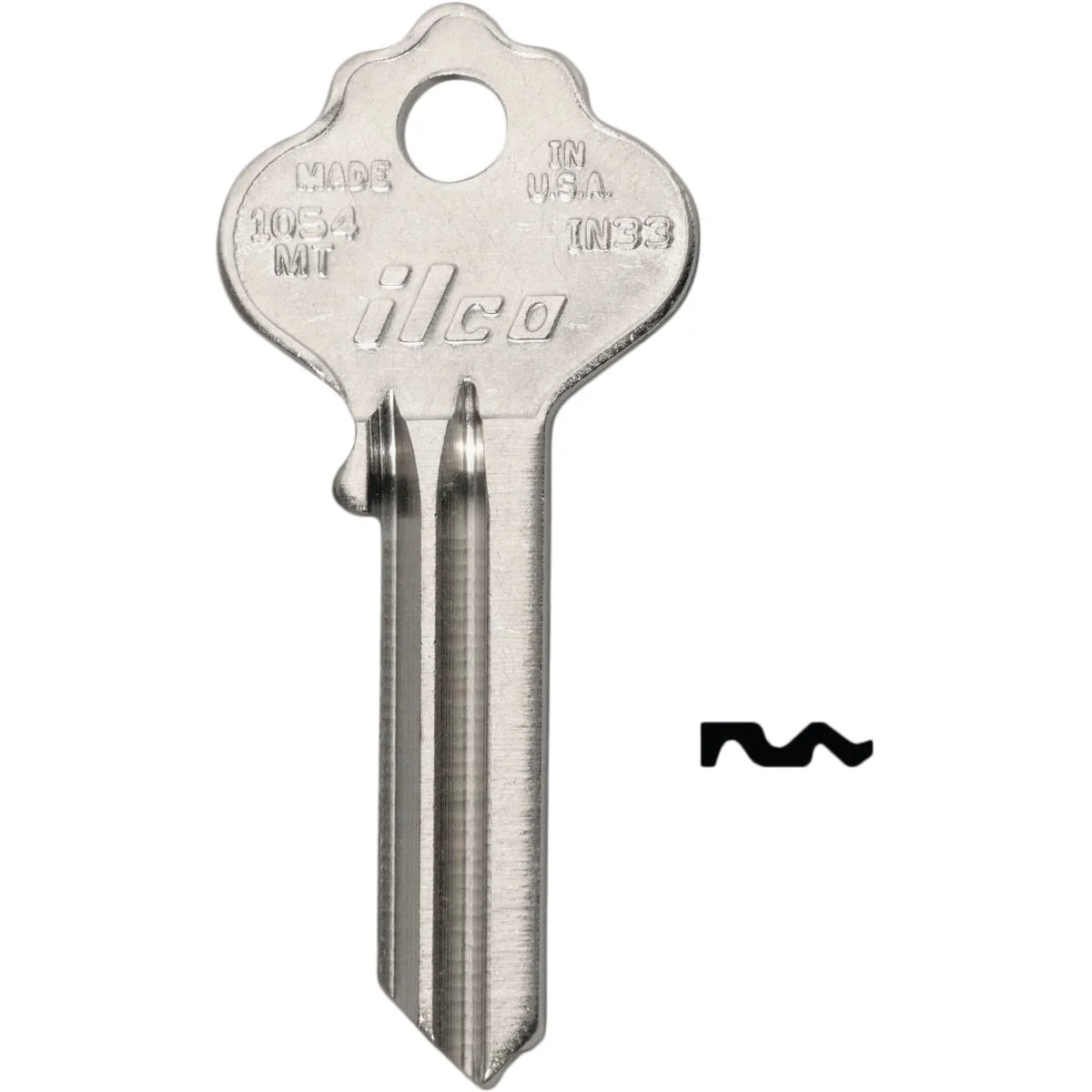 Minimalist ILCO Nickel Plated File Cabinet Key IN33 10-Pack Casual