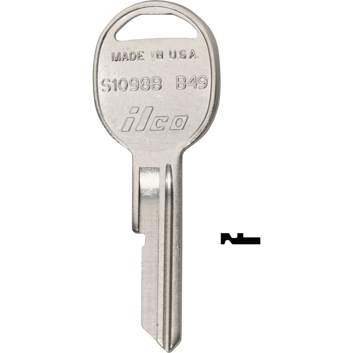 Contemporary ILCO GM Nickel Plated Automotive Key B45 10-Pack Expertly Made