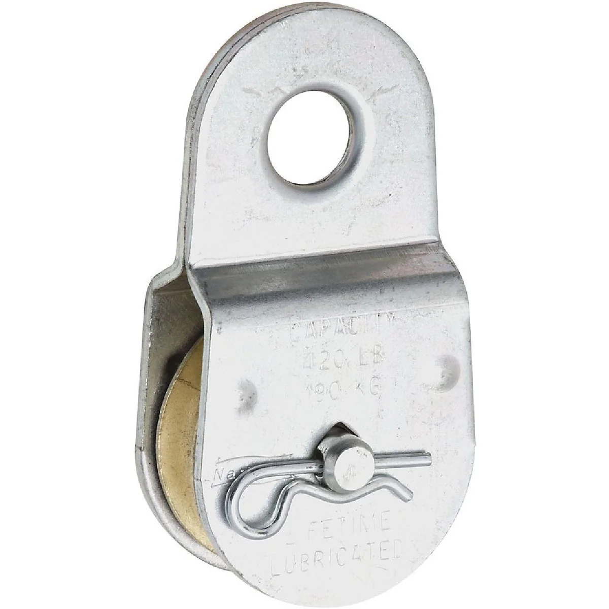 Stylish National 3213 1-1 2 In. O.D. Single Fixed Eye Steel Rope Pulley Refined