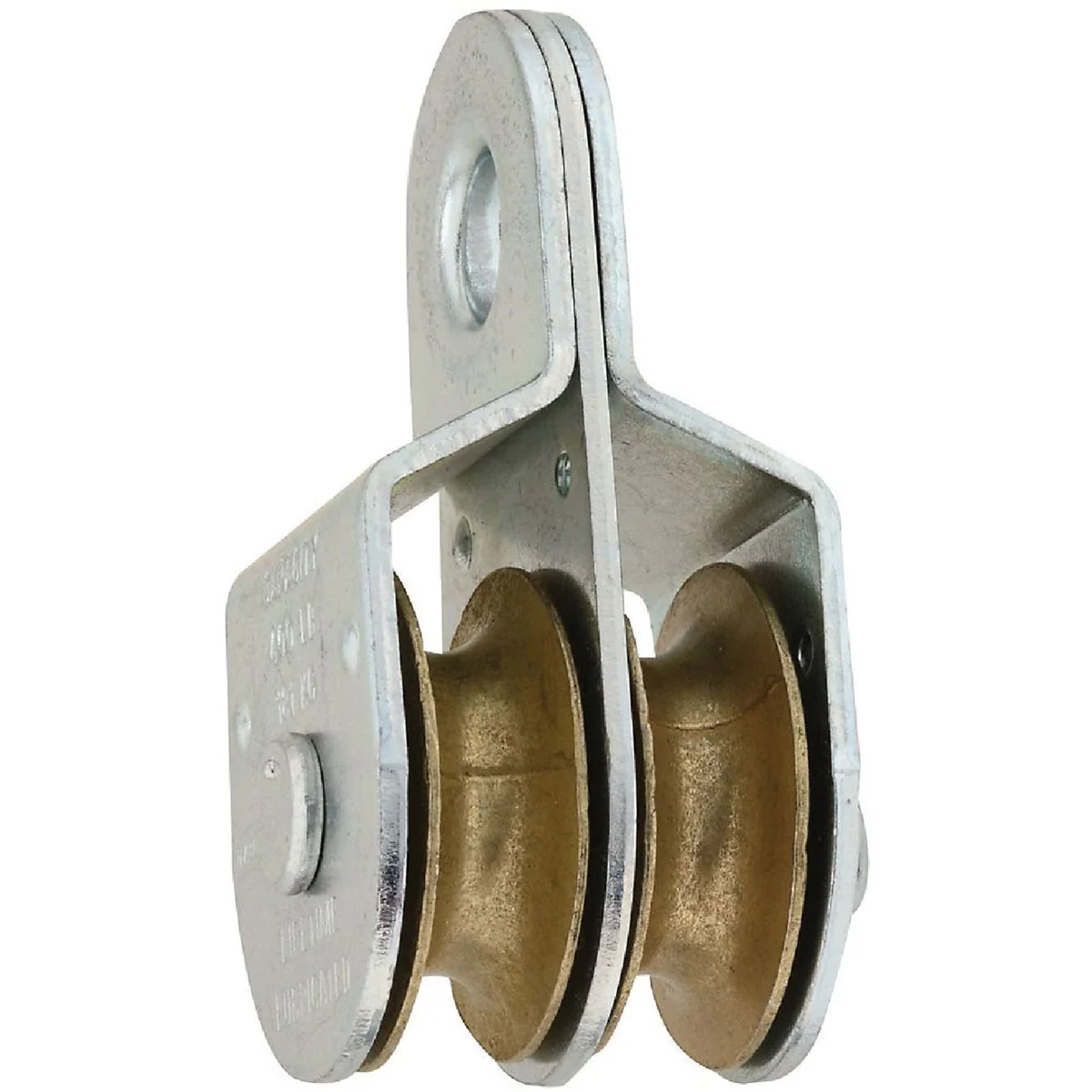 Functional National 3214 1-1 2 In. O.D. Double Fixed Eye Steel Rope Pulley Outstanding