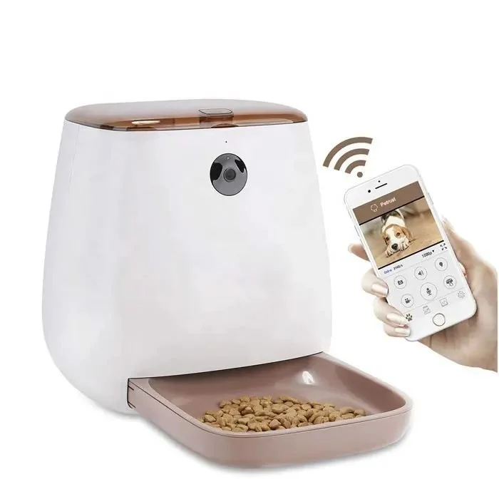 Expertly Made Wifi Auto Pet Feeder Intelligent App Remote Control Smart Camera Automatic Dog Cat Food Dispenser Factory Safe