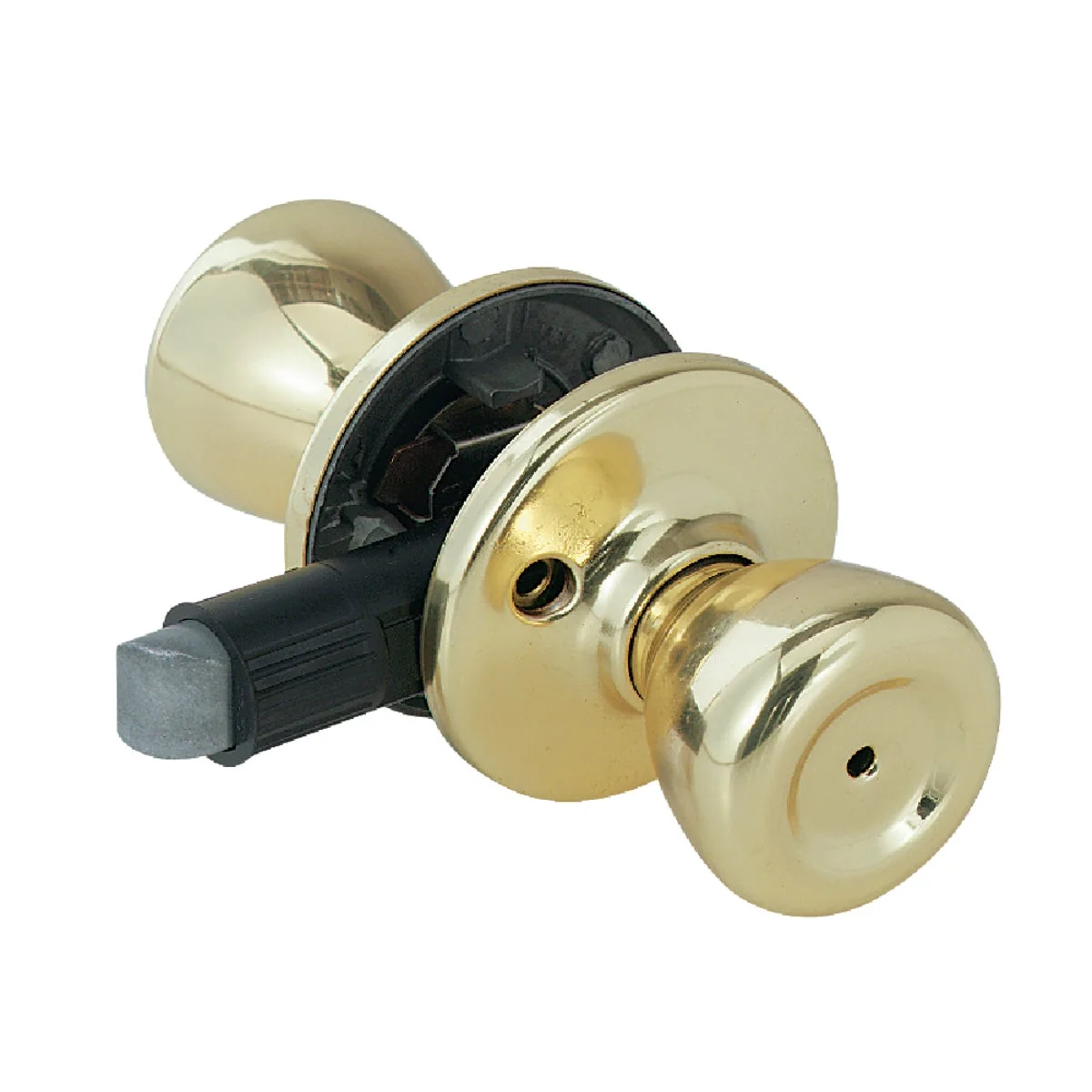 Premium Material Kwikset Polished Brass Mobile Home Privacy Lockset Natural