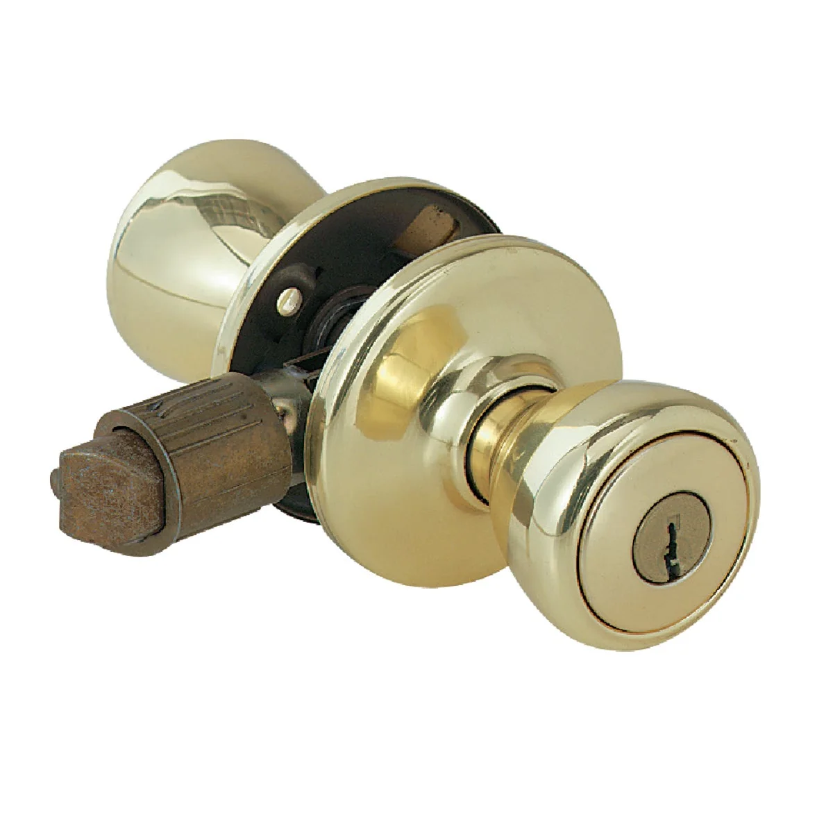 Long-Lasting Kwikset Polished Brass Mobile Home Entry Lockset Specialty