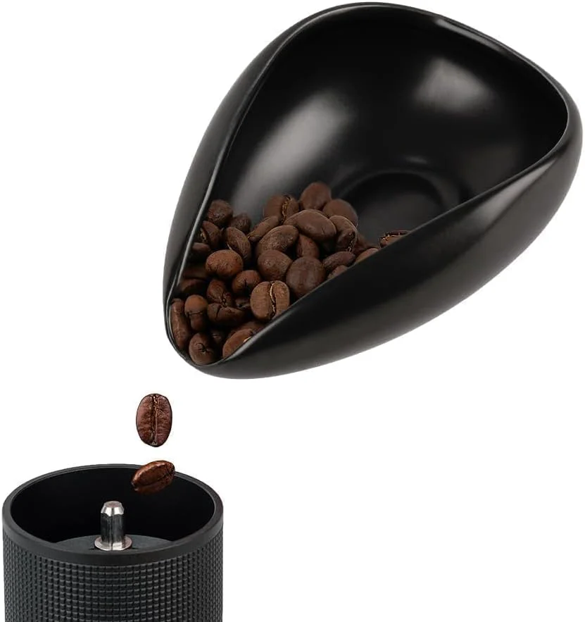 Trendy watchget Ceramic Coffee Dosing Cup amp Tea Storage Tray Black Single Dose Measuring Container for Coffee Beans amp Loose Leaf Tea Dosing Vessel Hold 20-25g Coffee Beans First-Class