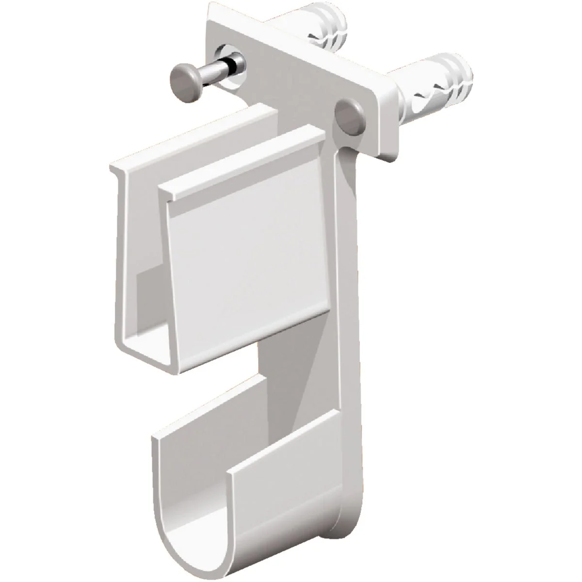 Fine ClosetMaid SuperSlide White Resin Wire Shelf End Bracket Powerful