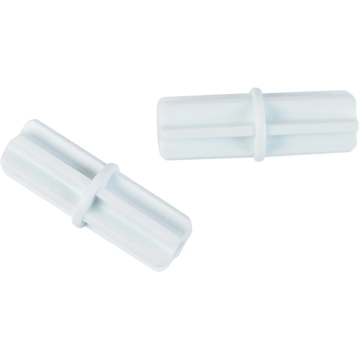 Comfortable ClosetMaid SuperSlide 2 In. x 0.5 In. Closet Rod Connector White 2-Pack First-Class