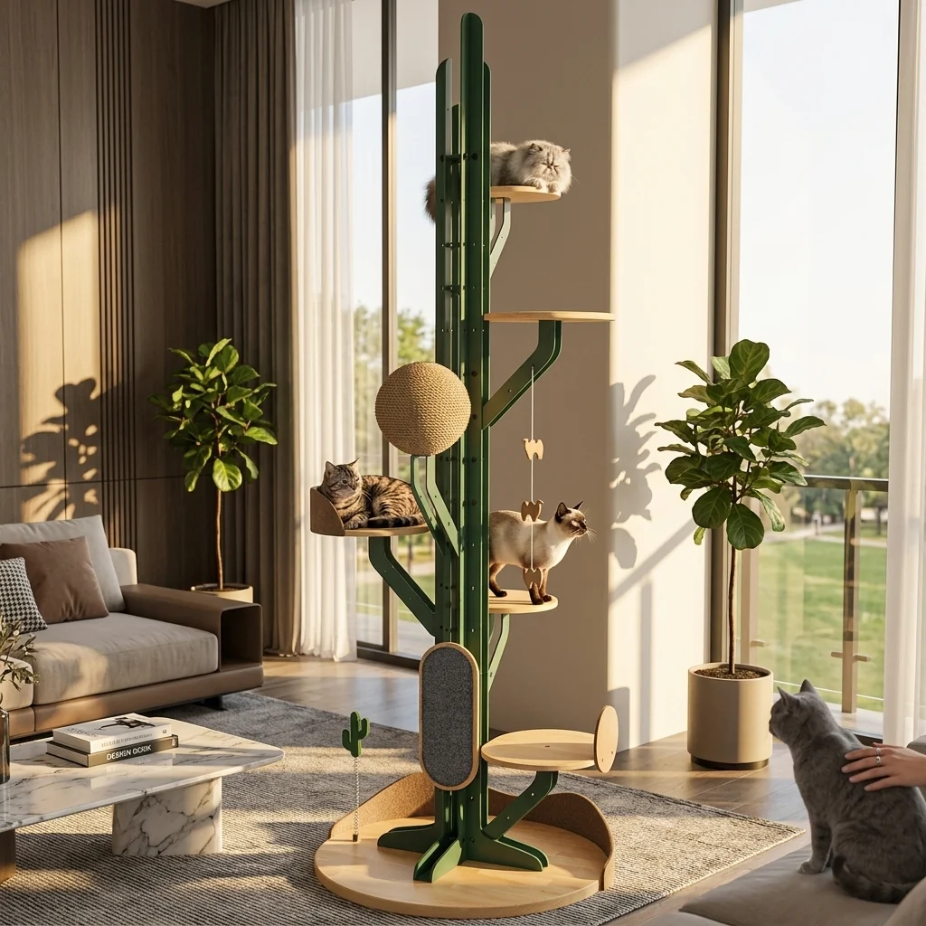 Classic Catvera DIY Modular Cactus Cat Tree Lightweight