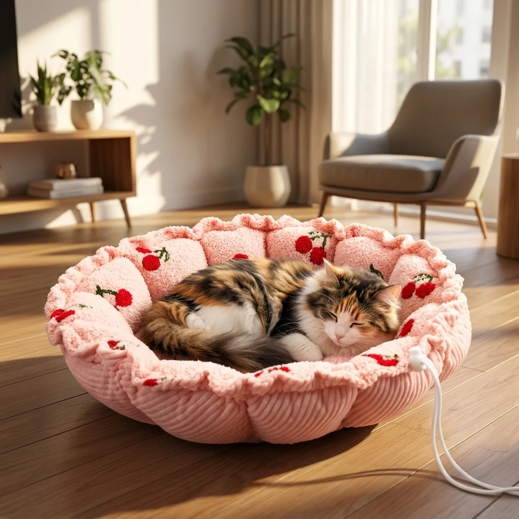 Environmentally Friendly Catvera able Coral Velvet Cat Bed Flexible