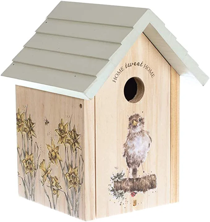 Classic Factory Custom Various Shapes App Control Wooden Bird House with 1080P AI Camera Smart Hummingbird Villa Relaxed