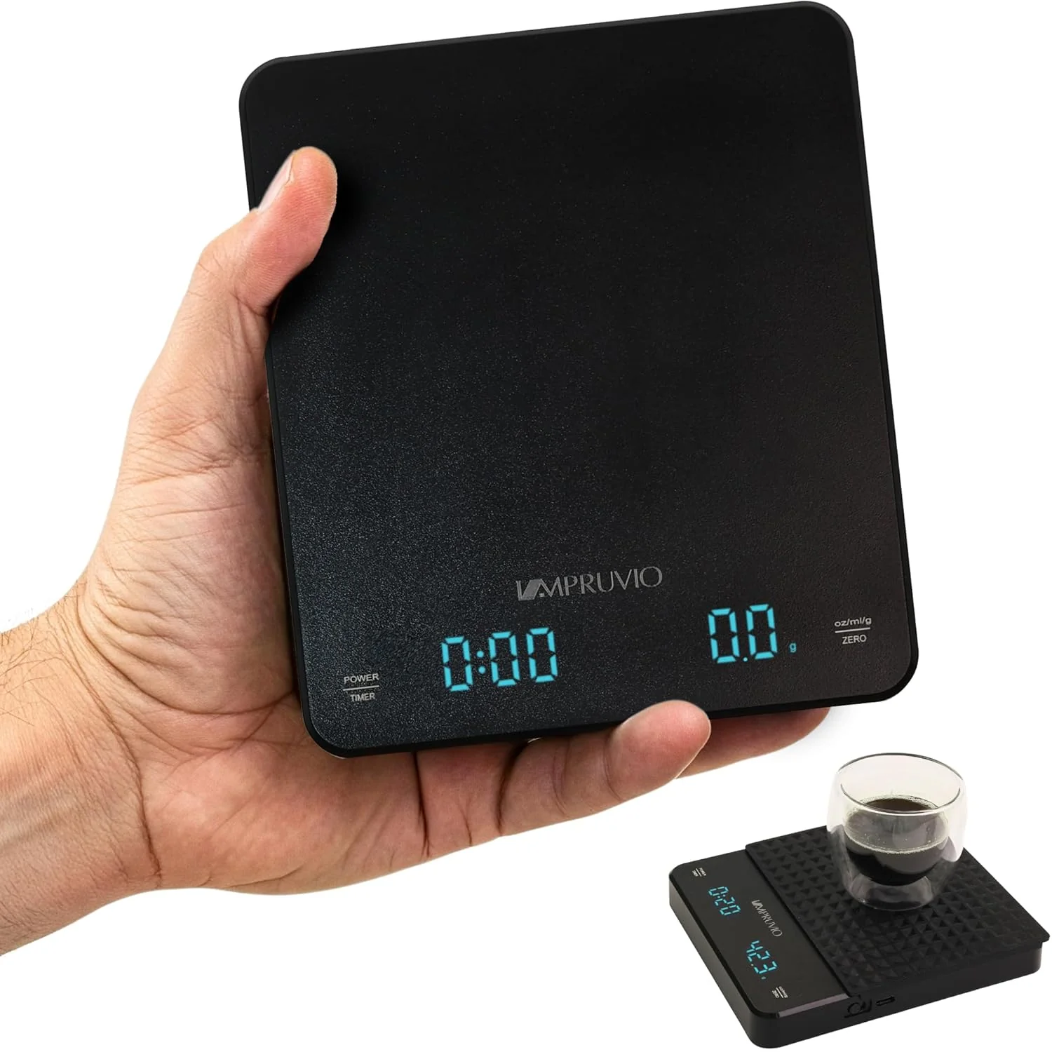 Elegant All-New 2025 Mini Coffee Scale w Timer – 0.1g Precision Espresso Pour-Over Scale 0.3-3kg Capacity Elite