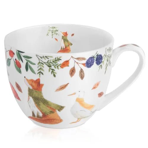 Consistent Autumn Forest Animal Mug Soft