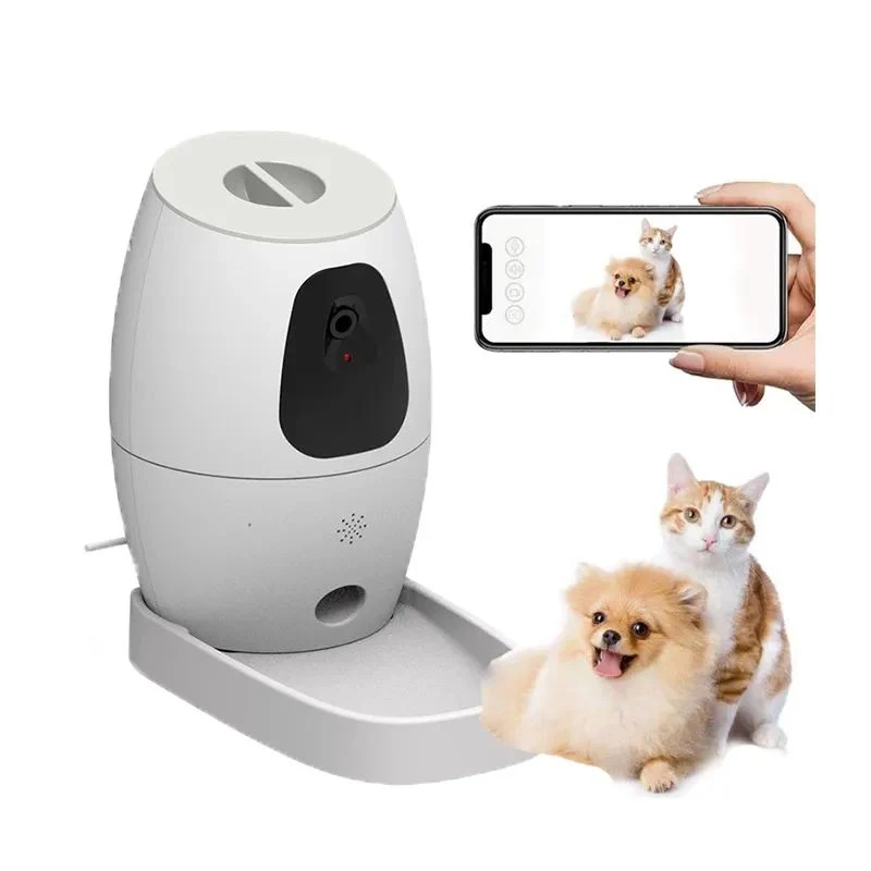 Excellent Whole Smart Pet Feeder Wi-Fi APP Control With Camera Automatic Dog and Cat Food Dispenser Carefully Designed