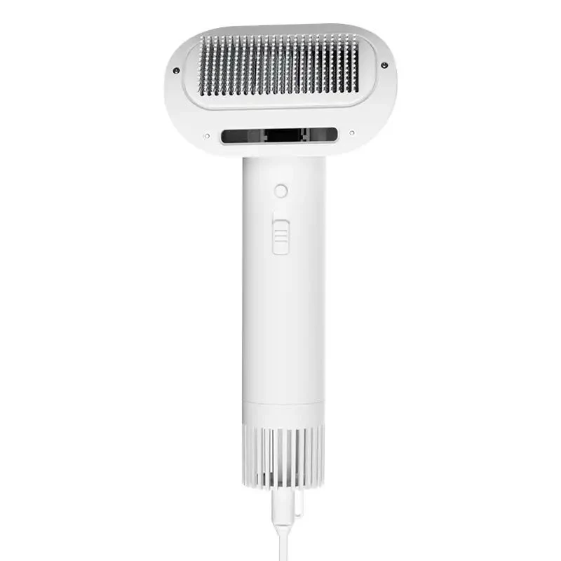 Innovative Whole 3-in-1 Pet Silicone White Hair Remover Brush Adjustable Air Volume Portable for Cat Dog Relaxed