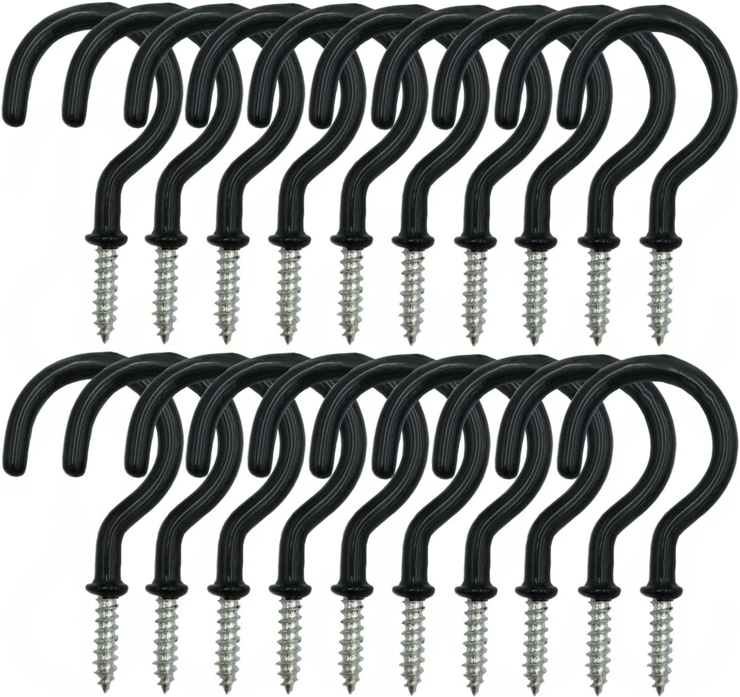 Flexible 24 Pack Hanger Ceiling Screw Hooks for Hanging Outdoor String Light Plants Comfortable